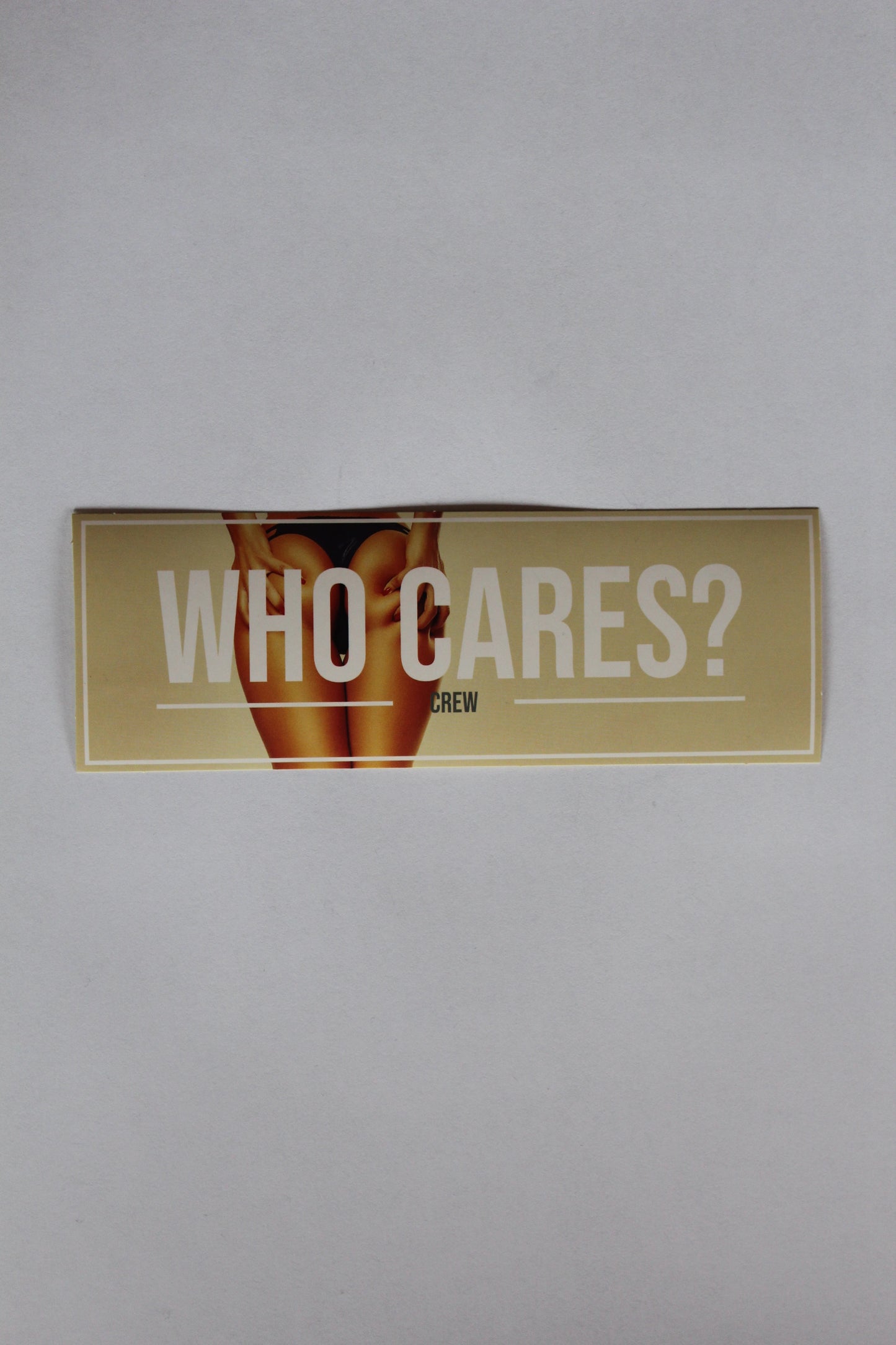 WHO CARES? Sticker 3pcs